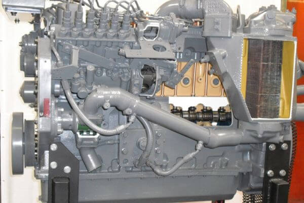 5.9L Marine Cummins Engine Cutaway with Motor